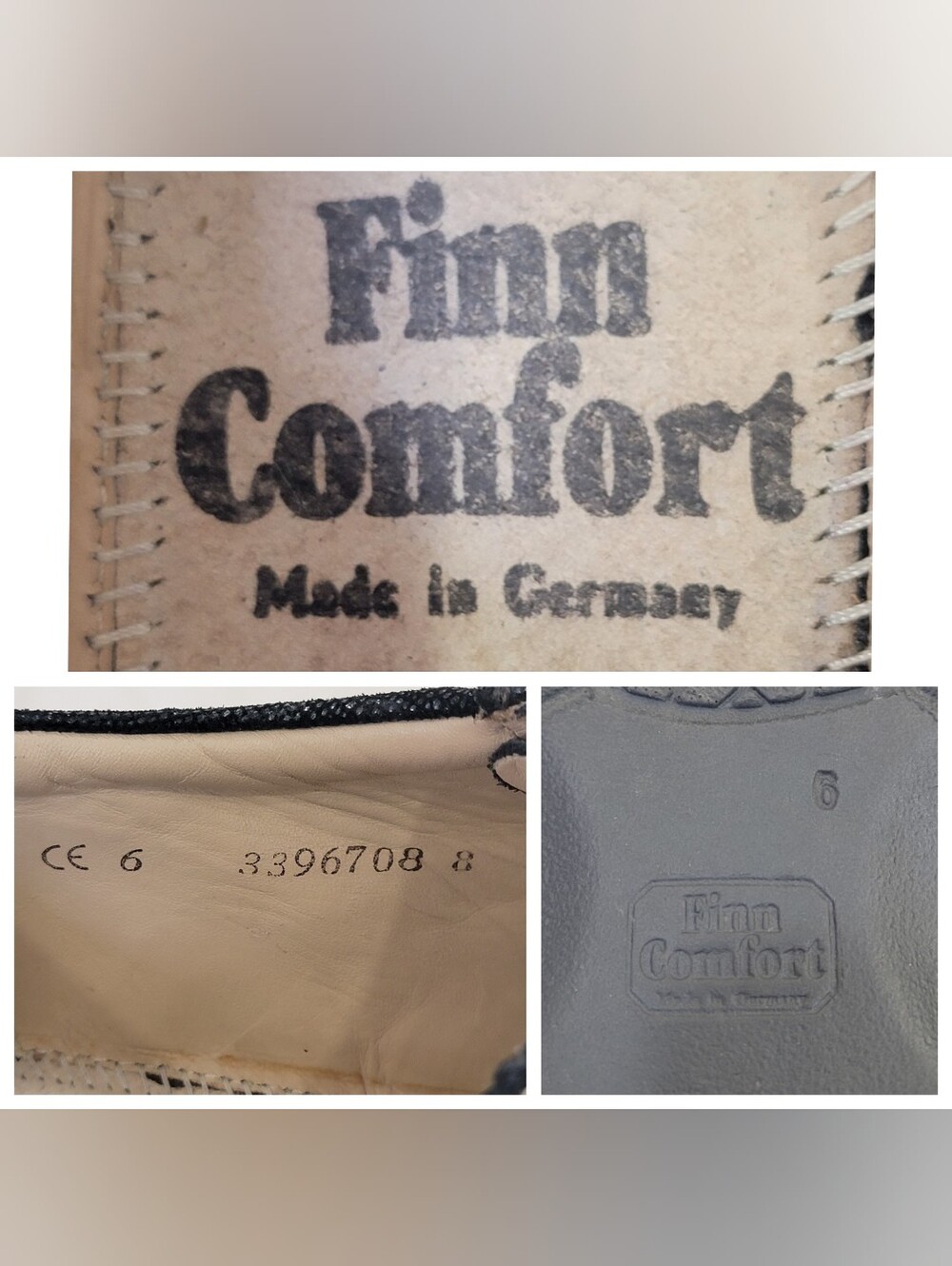 Finn Comfort Ariano Womens Leather Oxfords Black UK 6 US 8.5 NO INSOLES - Picture 14 of 17